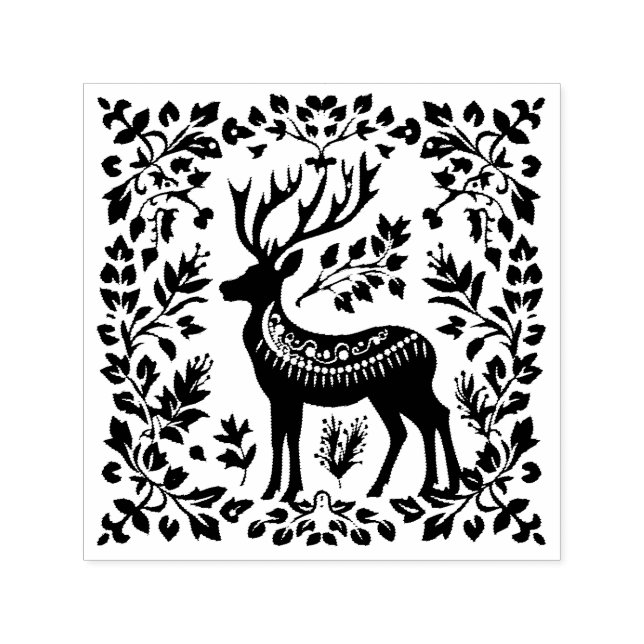 Reindeer Silhouette Self-inking Stamp (Design)