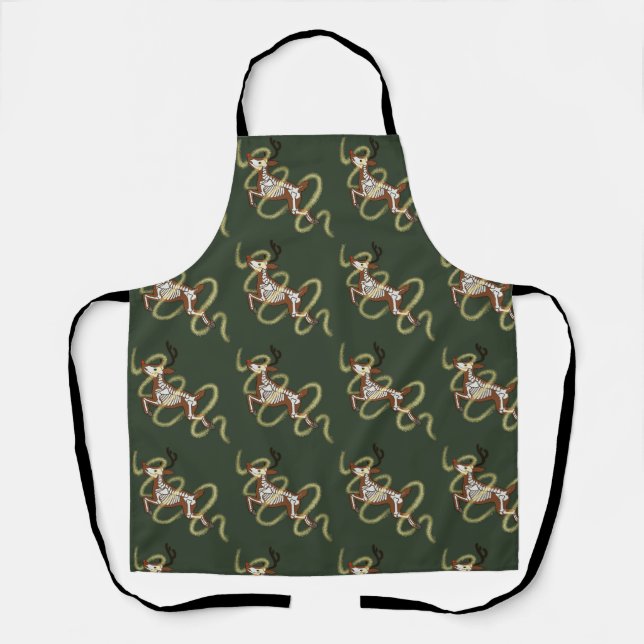 Reindeer Skeleton Apron (Front)
