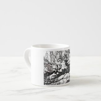 Reindeer Sketch Espresso Mug