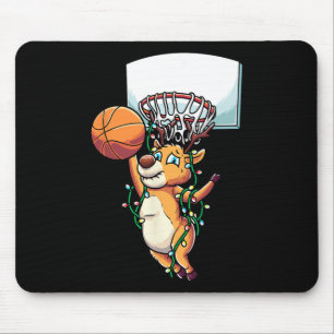 Reindeer Sketll Holiday Christmas Sports Fans Mouse Pad
