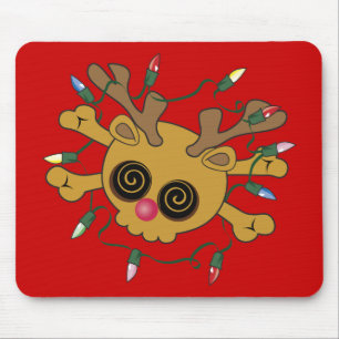 Reindeer Skull Mouse Pad