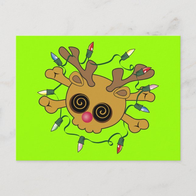 Reindeer Skull Postcard (Front)