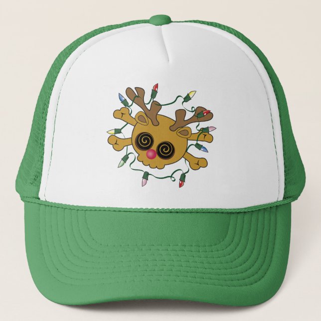 Reindeer Skull Trucker Hat (Front)