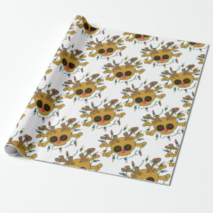 Reindeer Skull Wrapping Paper