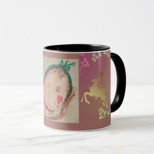 Reindeer Snowflake Purple Mug