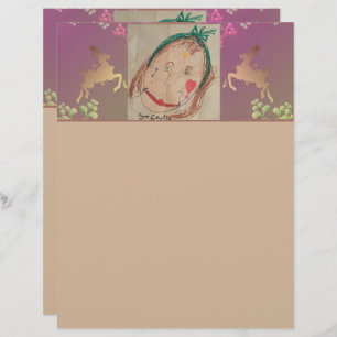 Reindeer, Snowflakes +Photo Letterhead