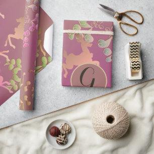 Reindeer & Snowflakes Wrapping Paper