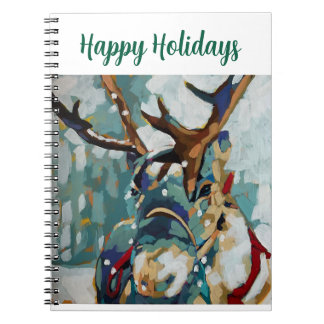 Reindeer Spiral Notebook