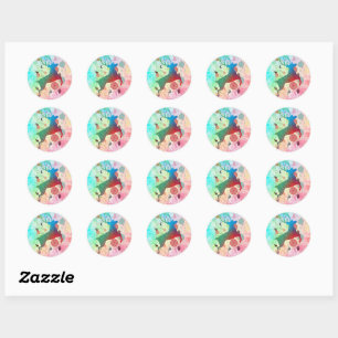 reindeer stickerz classic round sticker