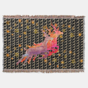 Reindeer Throw Blanket