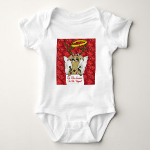 Reindeer Tis The Season to Be Vegan Gifts Apparel Baby Bodysuit