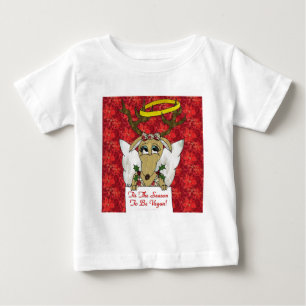 Reindeer Tis The Season to Be Vegan Gifts Apparel Baby T-Shirt