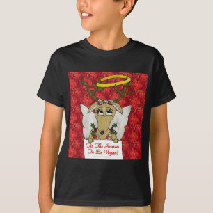 Reindeer Tis The Season to Be Vegan Gifts Apparel T-Shirt