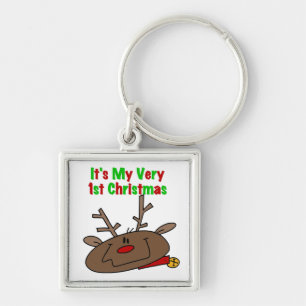 Reindeer Very 1st Christmas Keychain