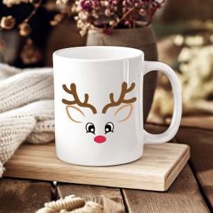 Reindeer Visage "Son" Café Mug Cup