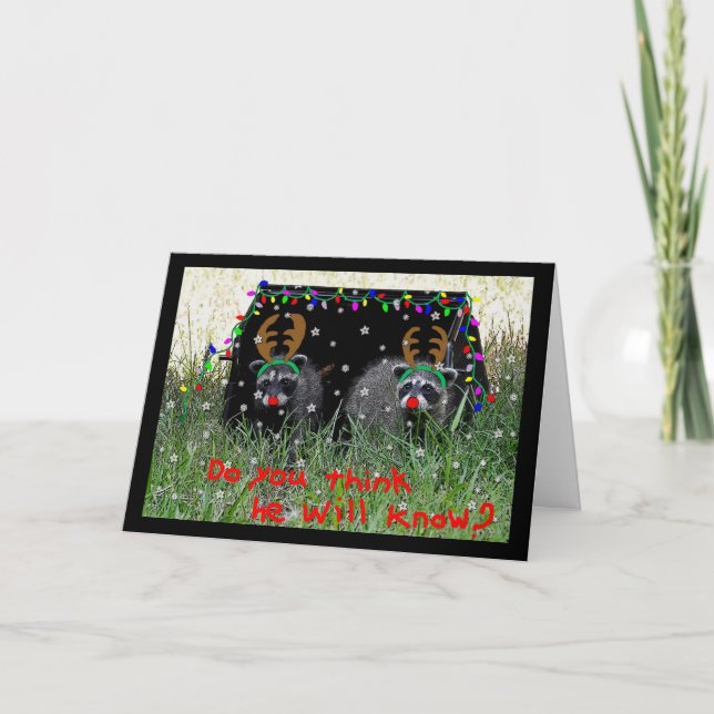 Reindeer wannabes Christmas Card (Front)