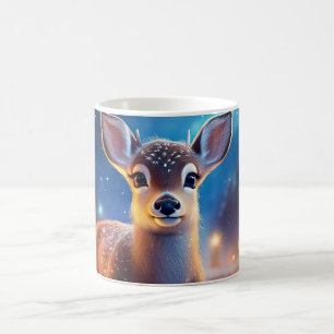 Reindeer with Merry Christmas greeting Coffee Mug
