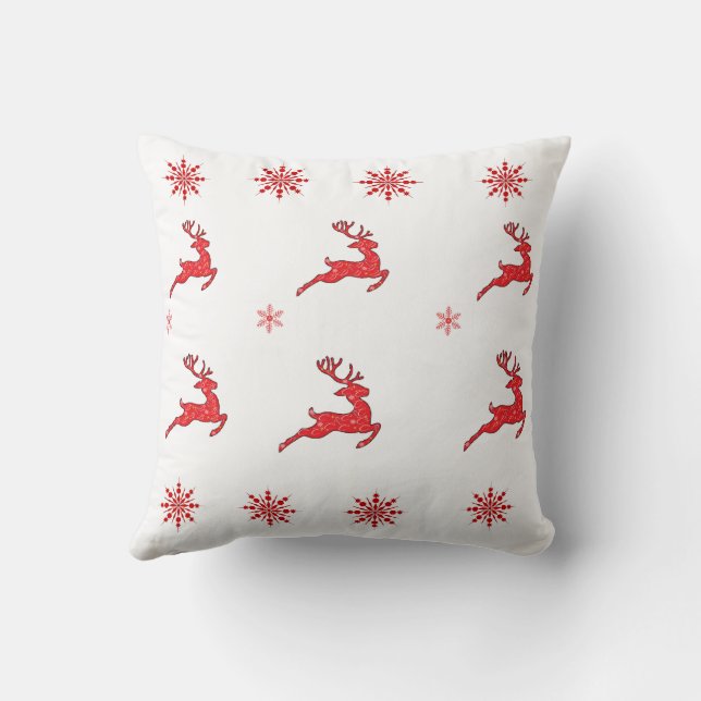 Reindeers de Noël Jeter Oreiller Collection Kriyas (Verso)