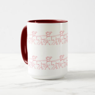 Reindeers Pattern Mug