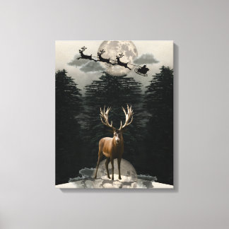 Reinder de Noël et toile de fond