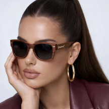 Reine A Lunettes de soleil en bois – Personnalisée