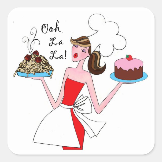 Reine Chefista ! - "Ooh La La !" Autocollants (Devant)