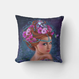 reine coussin des fleurs