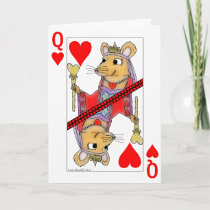 Reine de flirt de rat de carte de Valentine de
