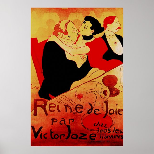 Reine De Joie 1892 Famous Poster (Front)