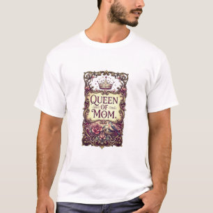 Reine de Maman" T-Shirt Graphique de Style Régence
