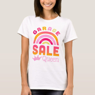 Reine des Ventes de Garage T-Shirt Arc-en-Ciel