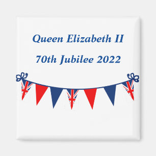 Reine Elizabeth II 70e Jubilé 2022 Magnet