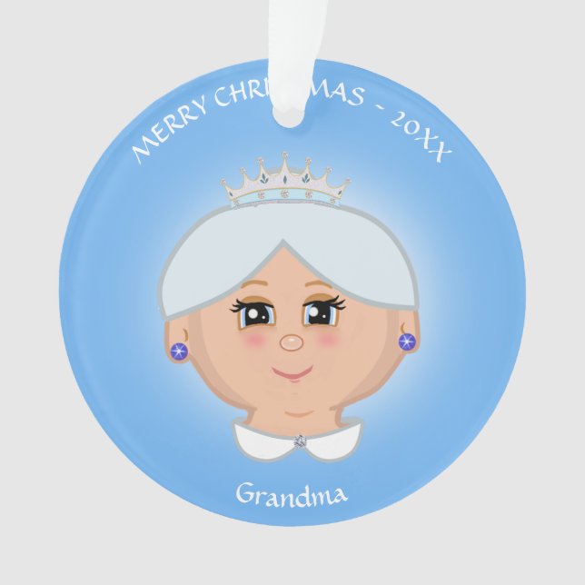Reine grand-mère, maman, tante, enseignant en bleu (devant)