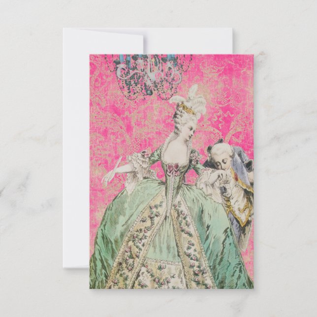 Reine Marie Antoinette - Invitations / RSVP (Devant)