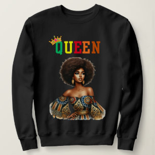 Reine nubienne : sweatshirt féminine classique
