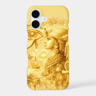 Reine Pharaonique Dorée Œil d'Horus Art Égyptien