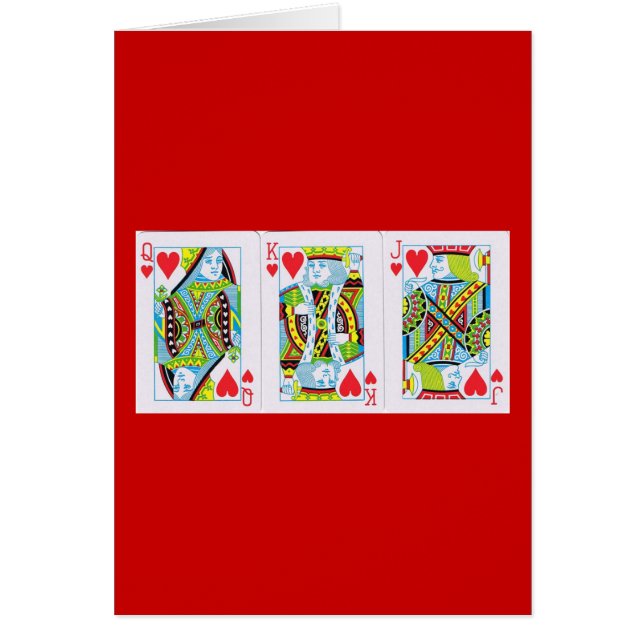 Reine, Roi, Jack des Coeurs (Devant)