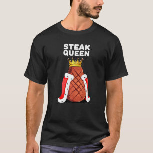 Reine Steak Femme T-shirt Steak Grill Viande Migno