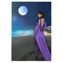 Reine sur son balcon