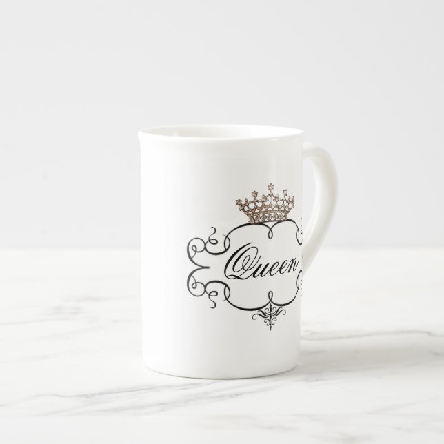 "Reine" Tiara China Mugs (Devant droit)