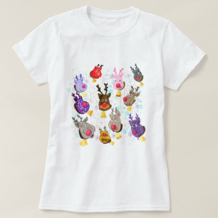 Reineers with Bells Christmas T-Shirt