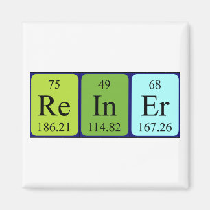 Reiner periodic table name magnet