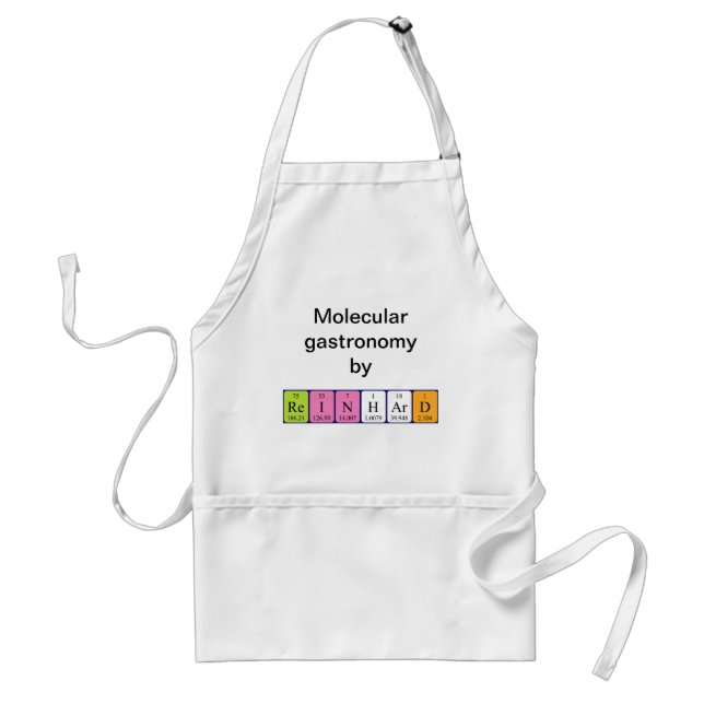 Reinhard periodic table name apron (Front)