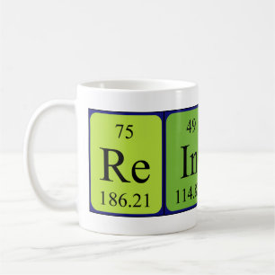 Reinier periodic table name mug