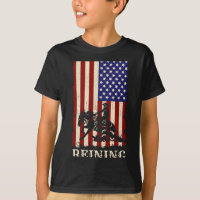 Reining horse july 4th flag funny equestrian gift