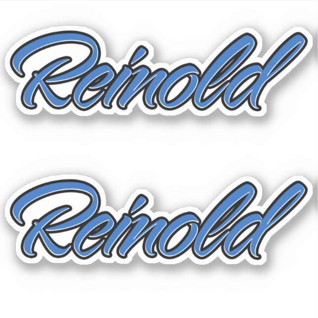 Reinold Blue Autocollants Sticker Stickerset (Devant)