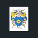 Reis Family Crest Canvas Print<br><div class="desc">Reis Coat of Arms</div>