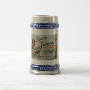 Reisch Sangamo Beer Label Stein