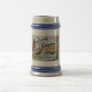 Reisch Sangamo Beer Label Stein