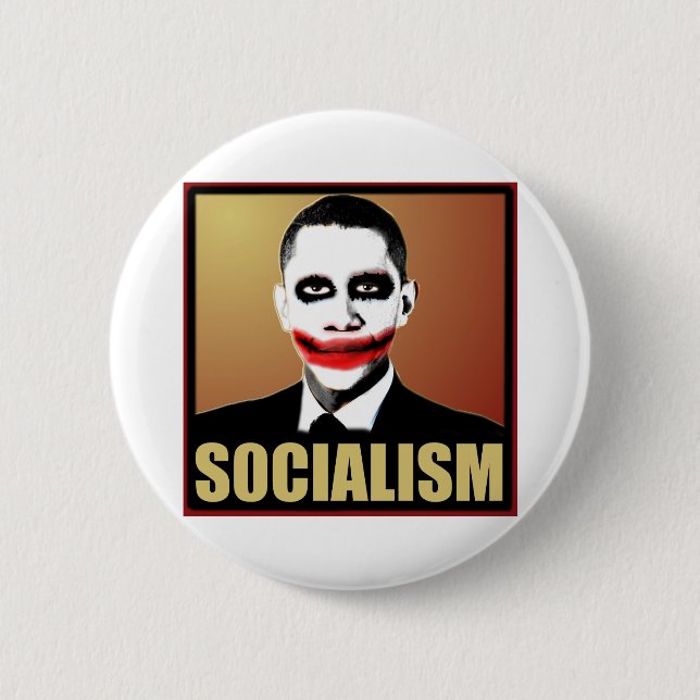 Reject Socialism 2 Inch Round Button (Front)